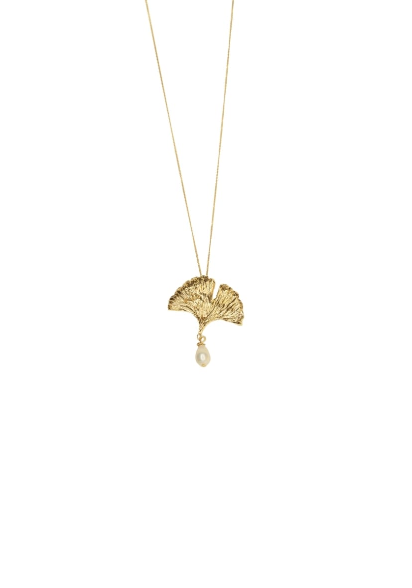 Ginkgo Biloba Pearl Kolye - Görsel 4